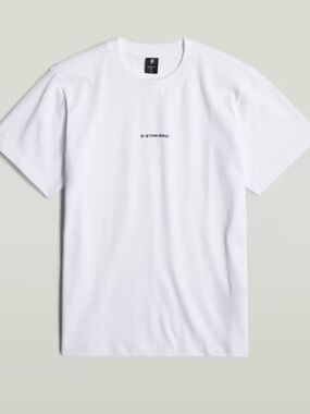 NWT Men’s G Star Raw Center Chest Logo Loose T-shirt Size Large White